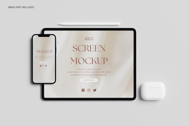 I Pad z I Phone Pro Mockup
