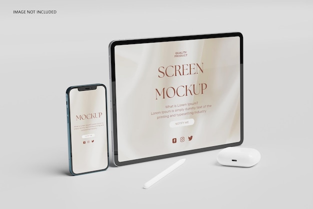 I Pad z I Phone Pro Mockup