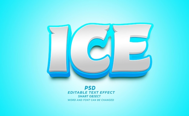 ICE-bewerkbare 3D-teksteffect