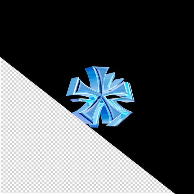 PSD ice blue symbol