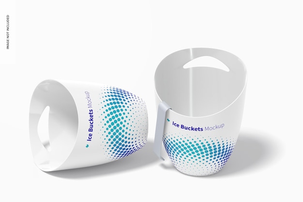 Ice buckets mockup