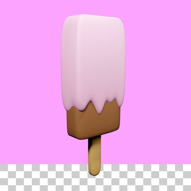 ice cream 3d illustration