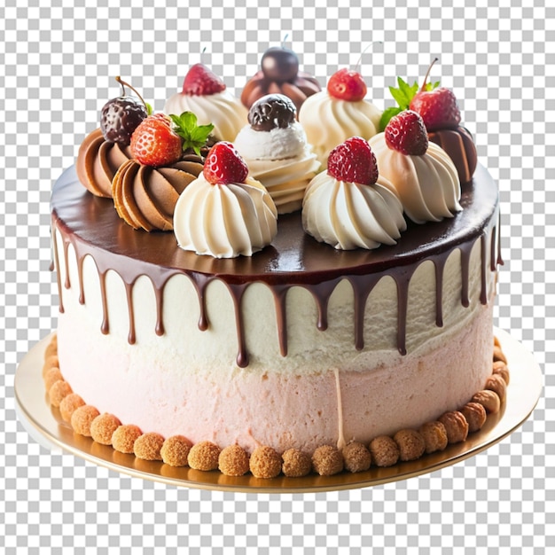 PSD ice cream cake transparent background