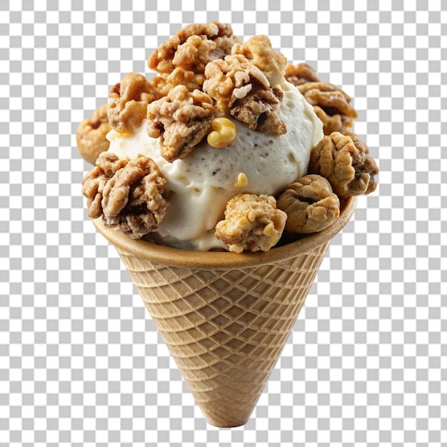 Ice cream cone isolate on background