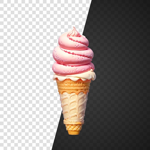 Ice cream cone isolated