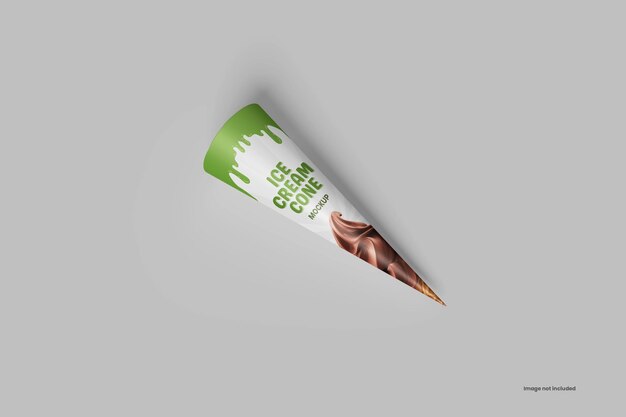 PSD ice cream cone mockup