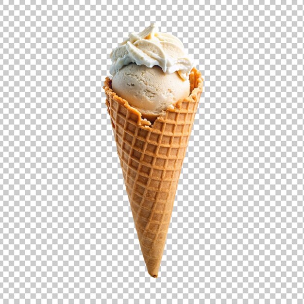 PSD ice cream cone transparent background