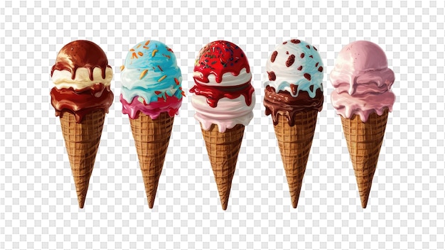 Ice cream cones are a popular form of diet