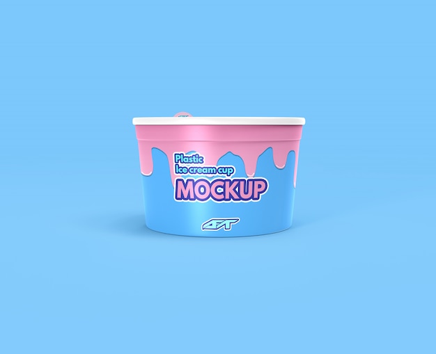 ice cream cup mockup