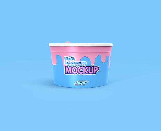 Ice cream cup mockup