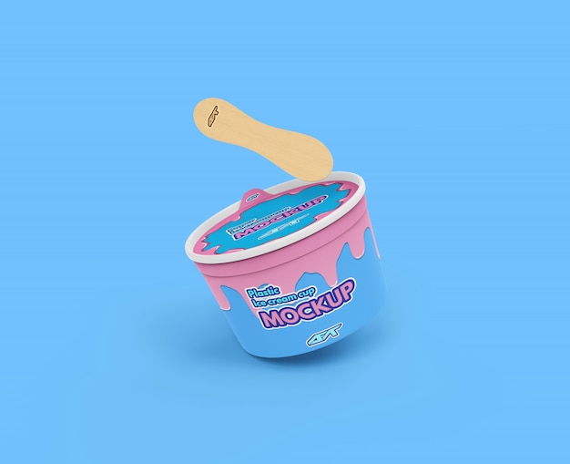 Ice cream cup mockup