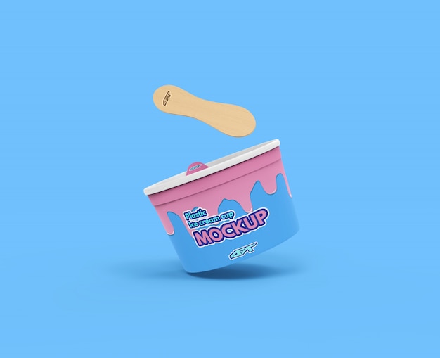 Ice cream cup mockup