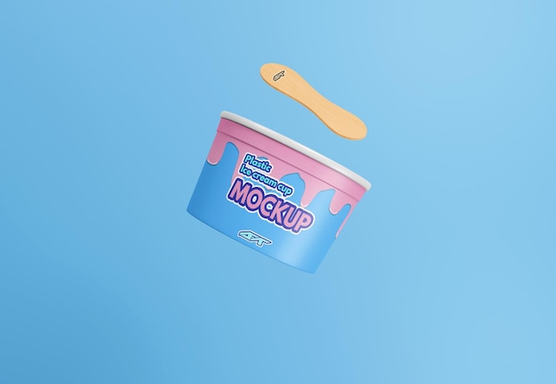 Ice cream cup mockup