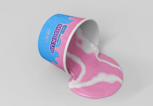 Ice cream cup mockup