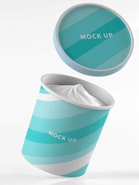 Ice cream cup mockup