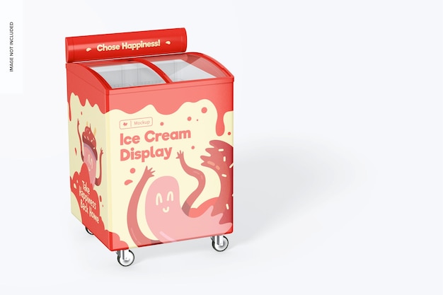 Ice cream display mockup