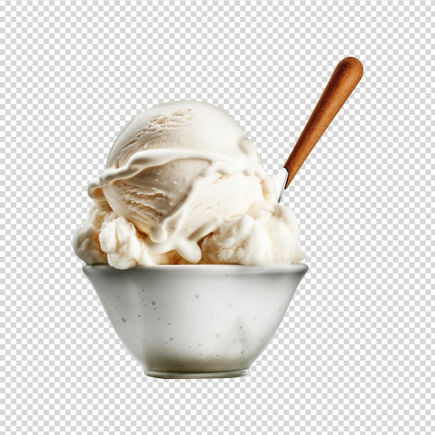 PSD Мороженое изолировать на белом фоне