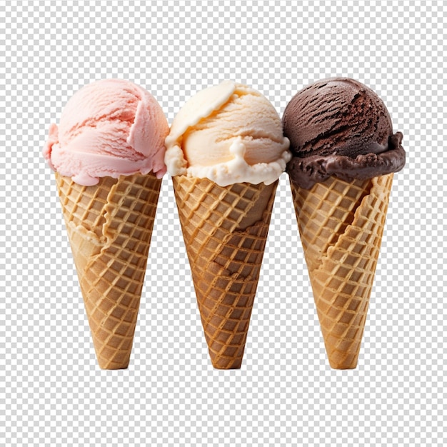 PSD 白い背景にアイスクリームを分離します
