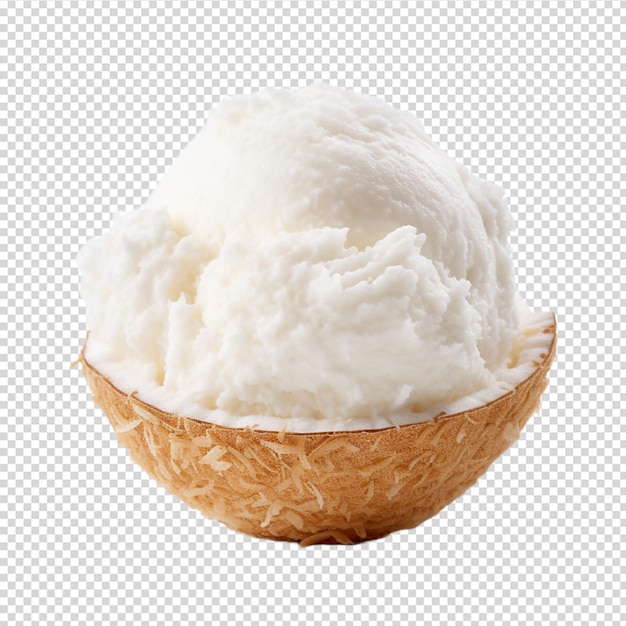 PSD ice cream isolate on white background