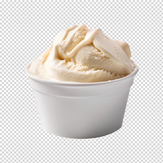 PSD ice cream isolate on white background