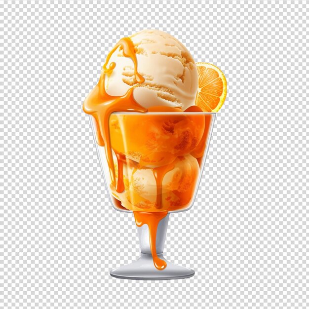 PSD ice cream isolate on white background