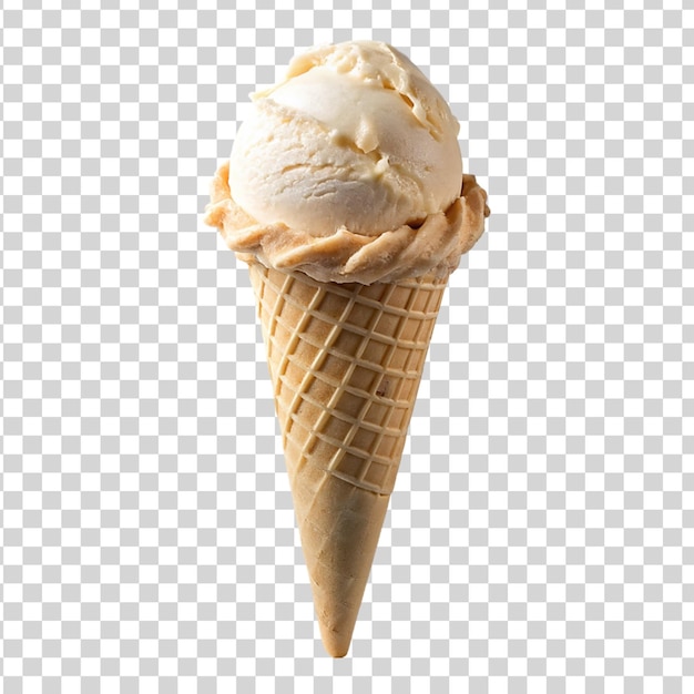 PSD ice cream isolated on transparent background