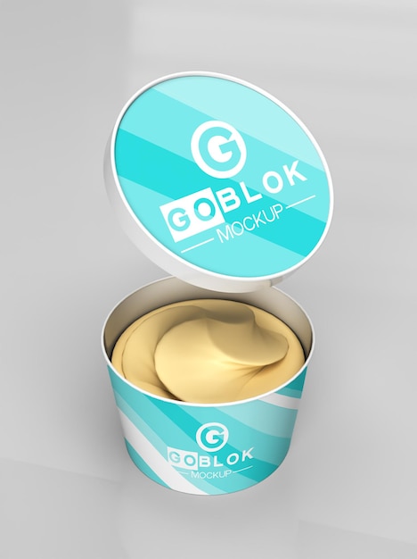 Ice cream mockup