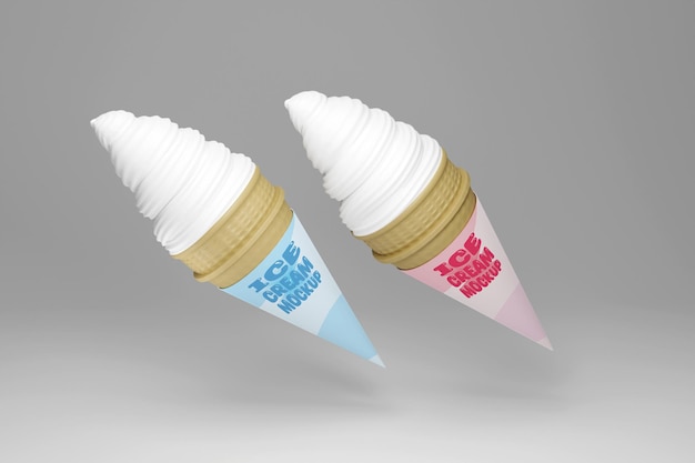 PSD ice cream mockup