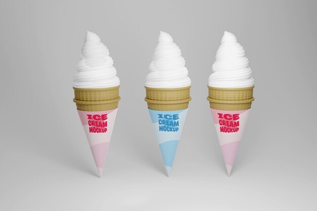 PSD ice cream mockup