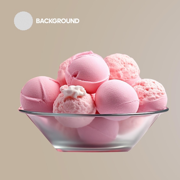 Ice cream psd pink