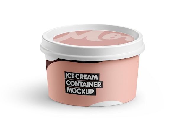 Ice Cream Tub Mockup