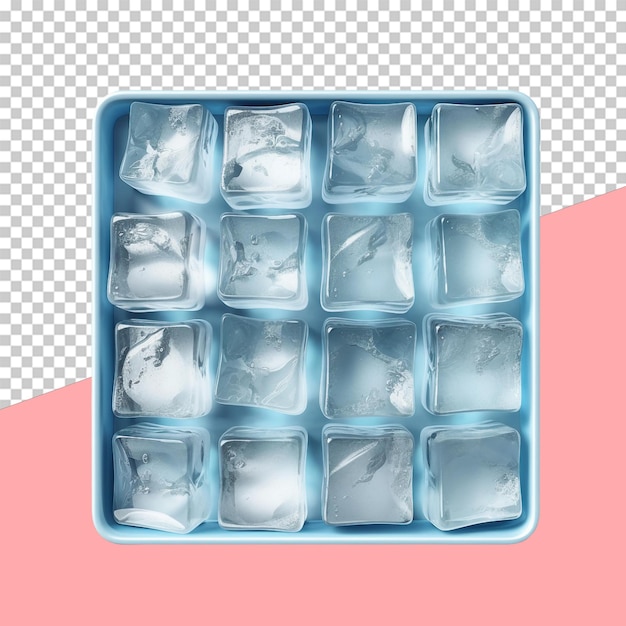 PSD ice cube tray isolated object transparent background