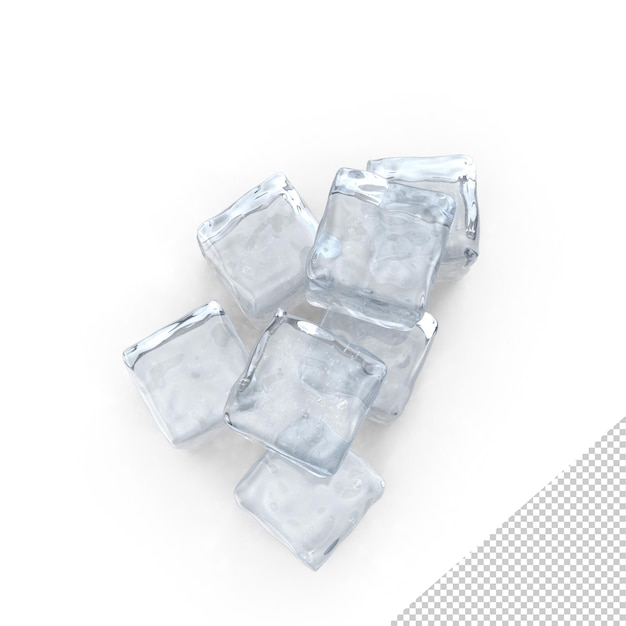 PSD ice cubes png