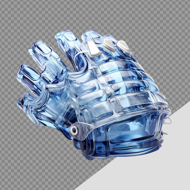 PSD ice hockey glove png isolated on transparent background
