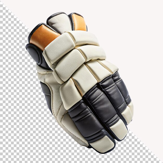 Ice hockey glove on transparent background