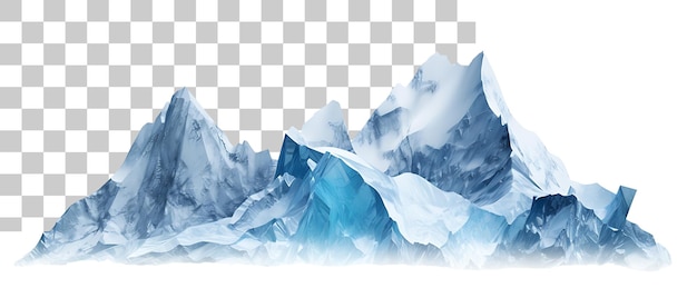 PSD ice mountain landscape cutout