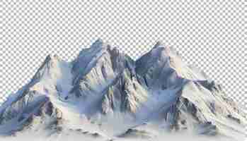 PSD ice mountains isolated on transparent background