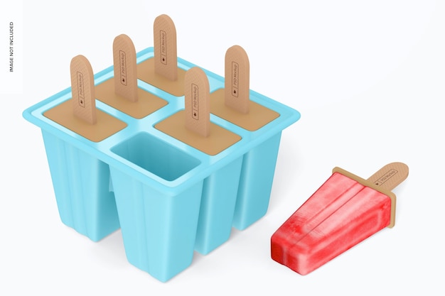 Ice Pop siliconen mal mockup