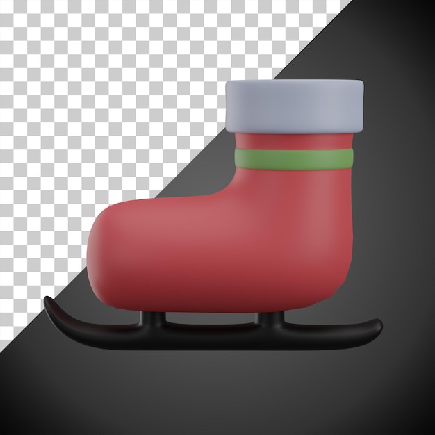 PSD ice skate 3d render illustratie icon