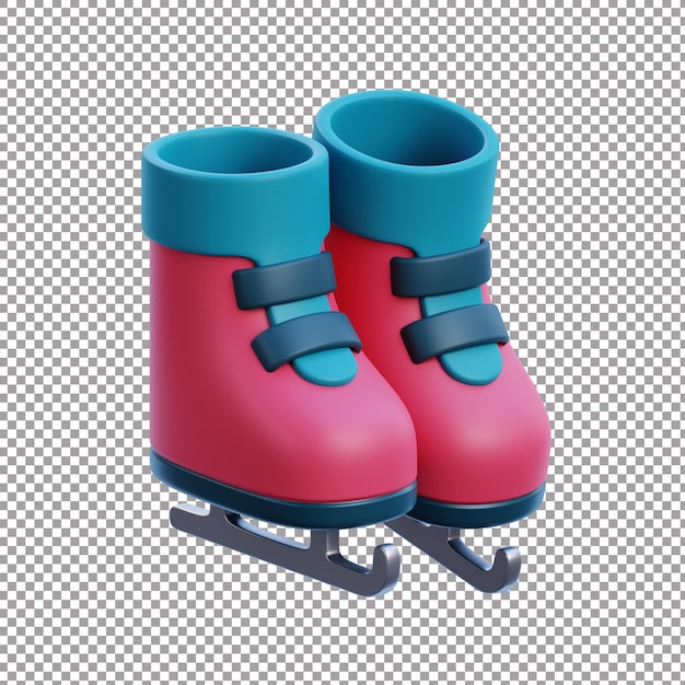 ice skate 3d rendered file