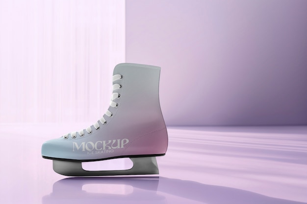 Ice skate mockup design