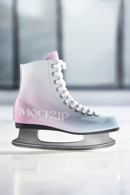 Ice skate mockup design