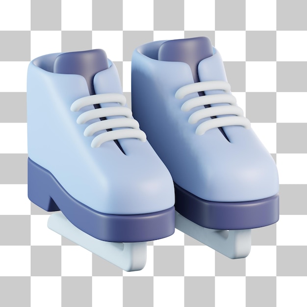 PSD ice skating 3d icon