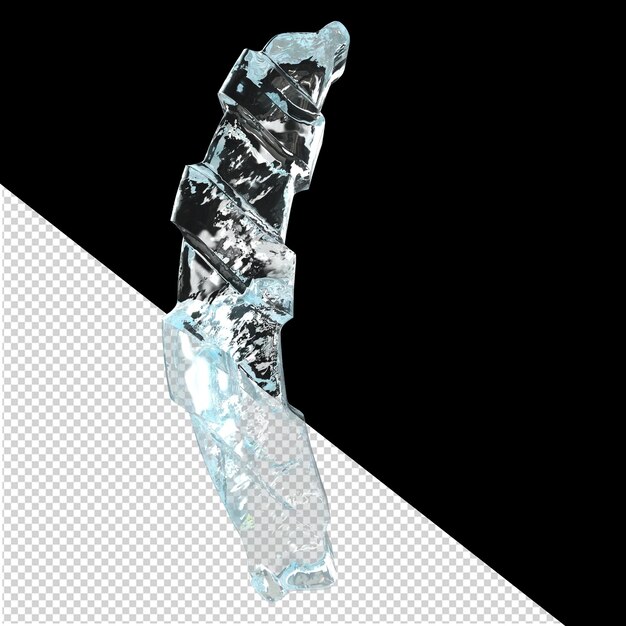 PSD ice symbol with diagonal thick straps