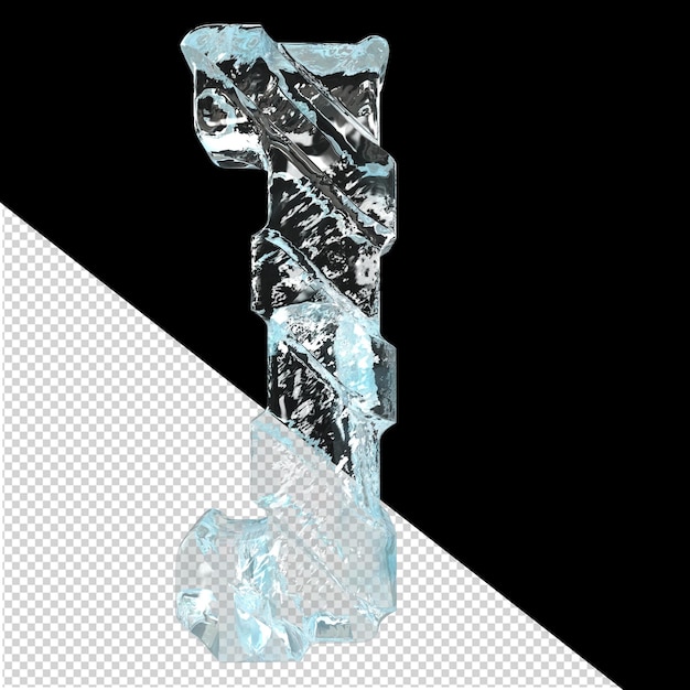 PSD ice symbol with diagonal thick straps