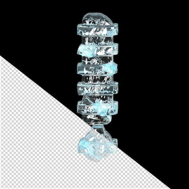 PSD ice symbol with horizontal blocks