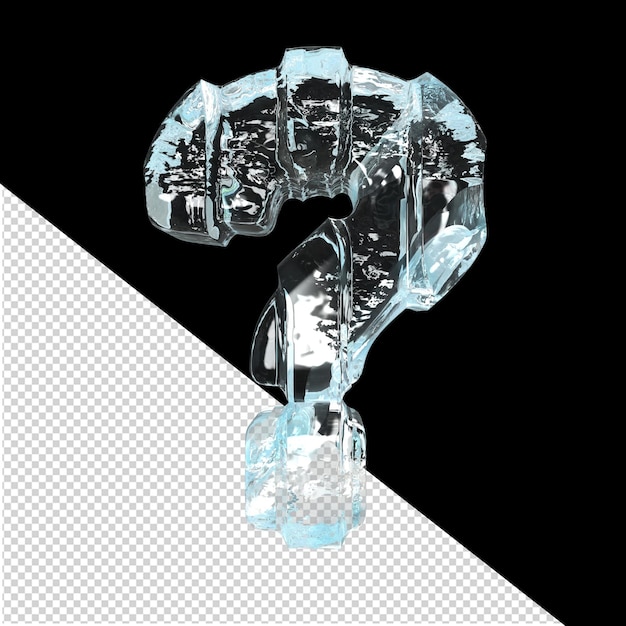 Ice symbol with thick vertical straps