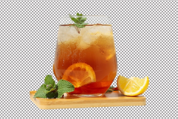 PSD ice tea drink for refreshing in hot summer weather