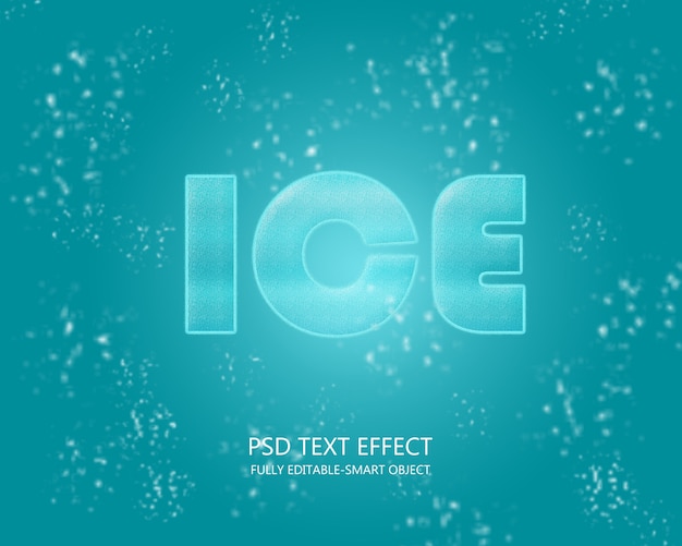 Ice text effect