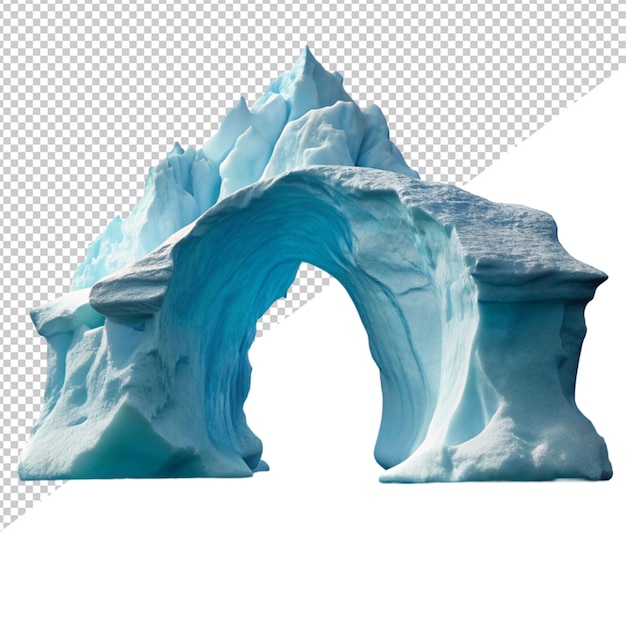 PSD iceberg on transparent background